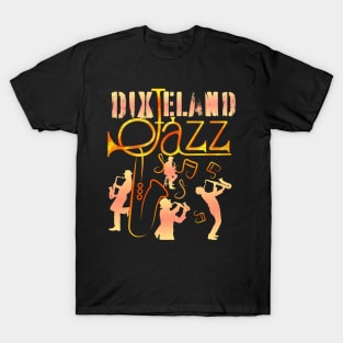 Retro Dixieland Jazz Band T-Shirt